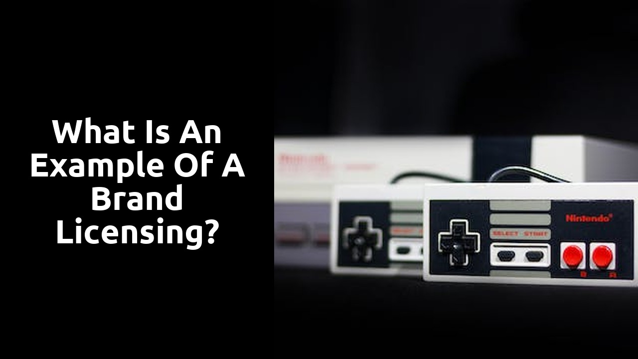 What is an example of a brand licensing?
